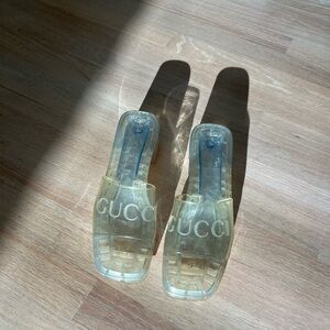 Gucci Clear Jelly Heels